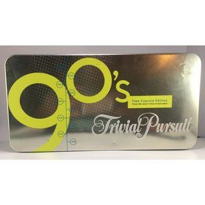 Trivial Pursuit 90s Time Capsule Edition Board Game  in Tin Parker Brothers